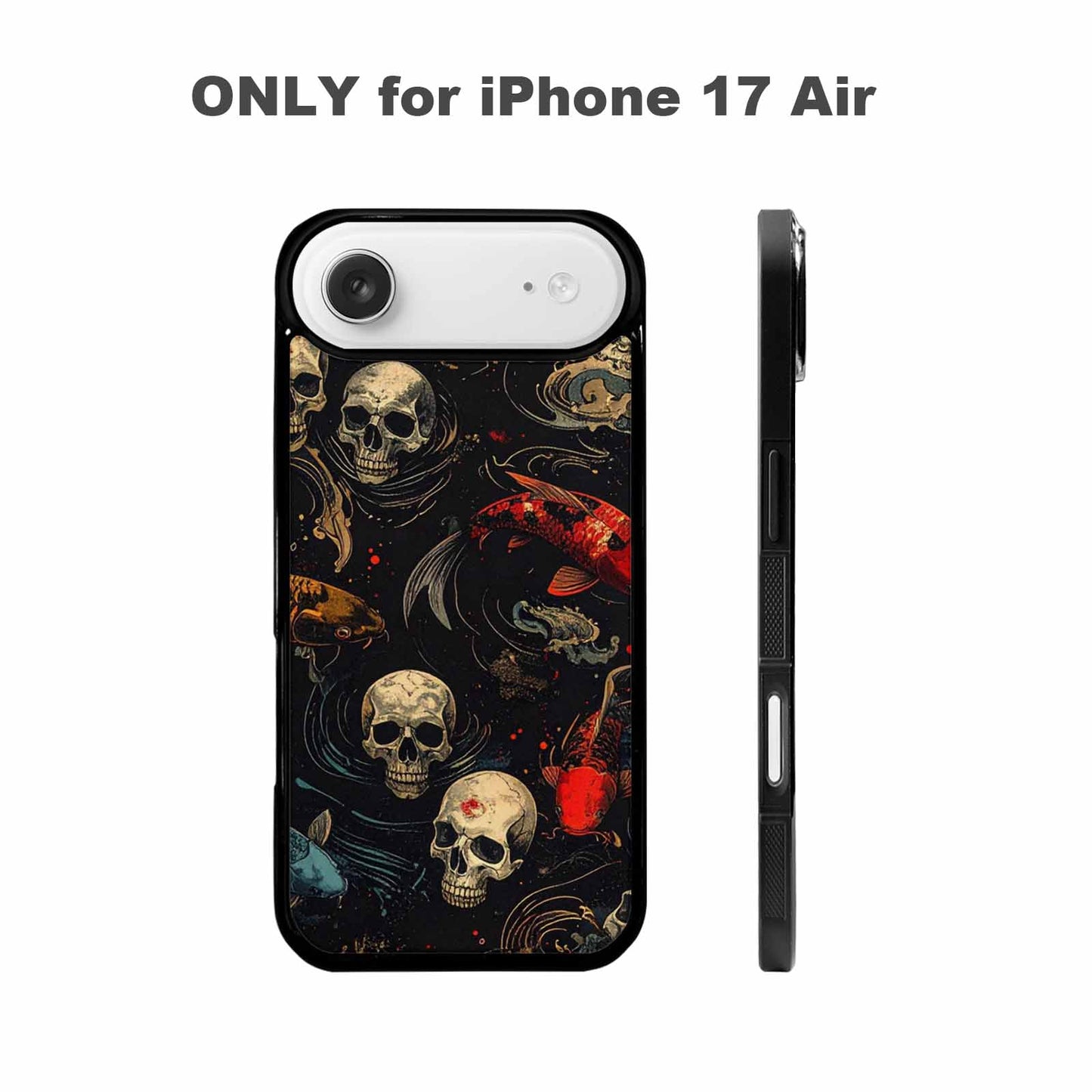iPhone 17 Air Case — Skull Dark Art Gothic Print Gothic, Custom Made Phone Cover
