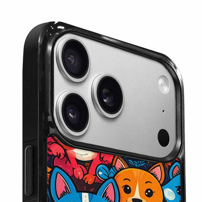 iPhone 17 Pro Case — Seamless Tileable Pattern Of Overlapping Cartoon, Personalized Phone Case