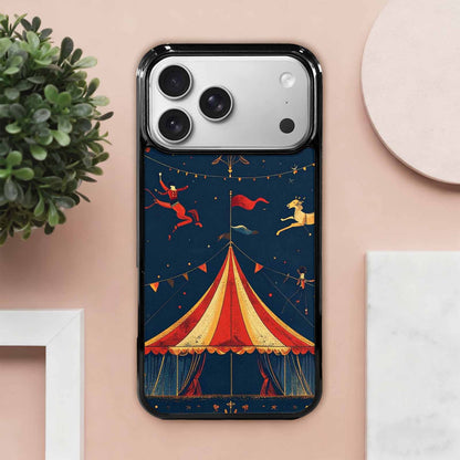 iPhone 17 Pro Max Case — Vintage Circus Art Pattern Retro Vintage, Custom Phone Case