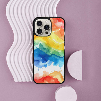 iPhone 16 Pro Max Case — Watercolor Splash Abstract Pattern Seamless Repeat, Unique Phone Case Design