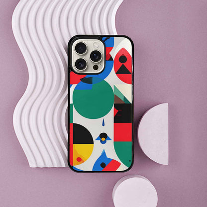 iPhone 16 Pro Max Case — 1960s Mod Cartoon Art Pattern, Unique Phone Case Design