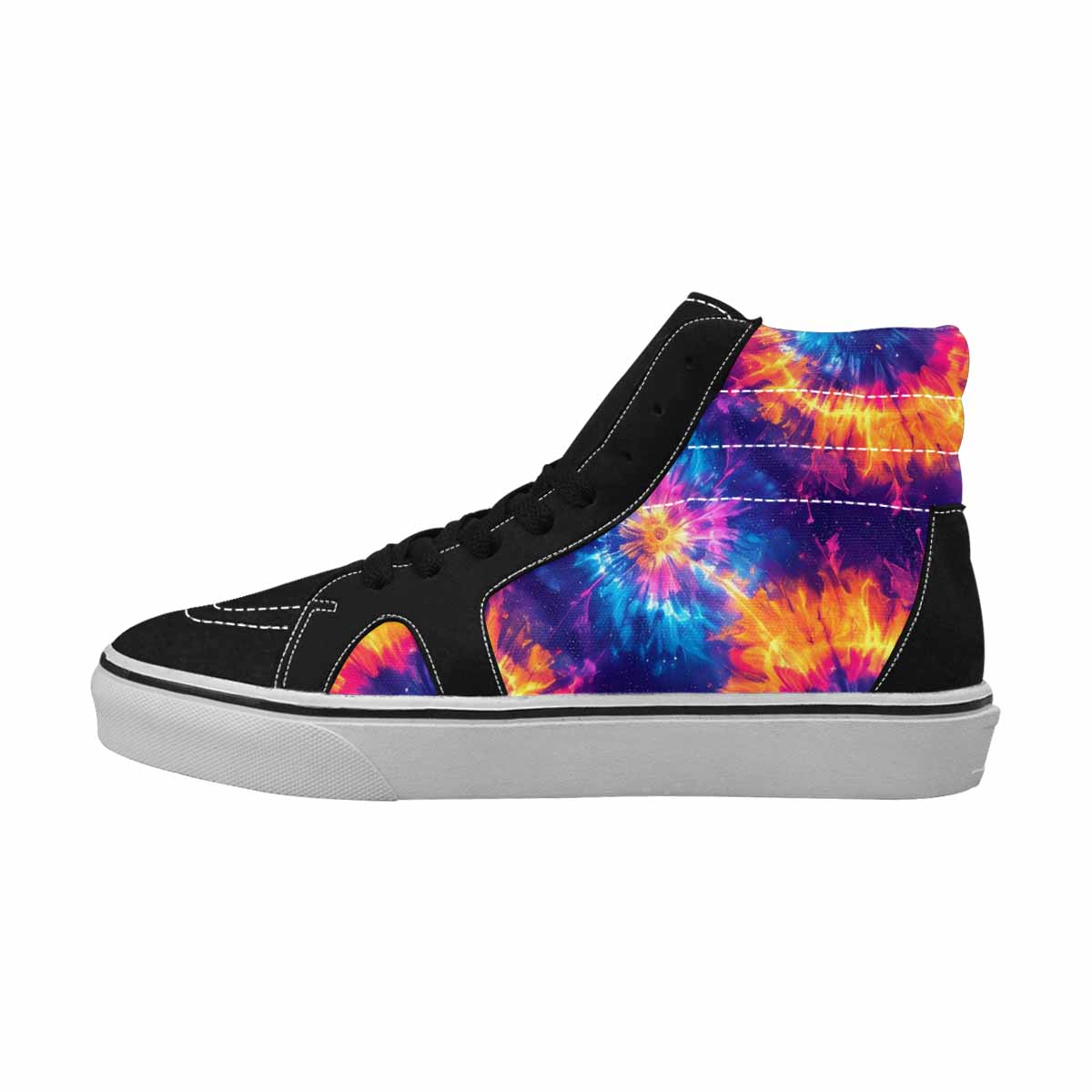 WOMEN'S Tie Dye Galaxy High Top Canvas Grunge Custom Shoes