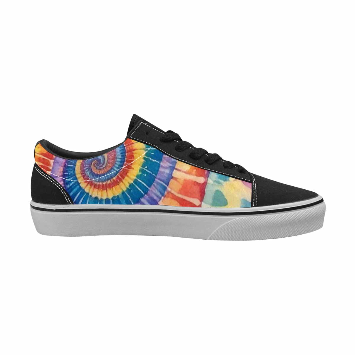 WOMEN'S Mushrooms  Tie Dye Lace-Up Canvas Aesthetic Shoes