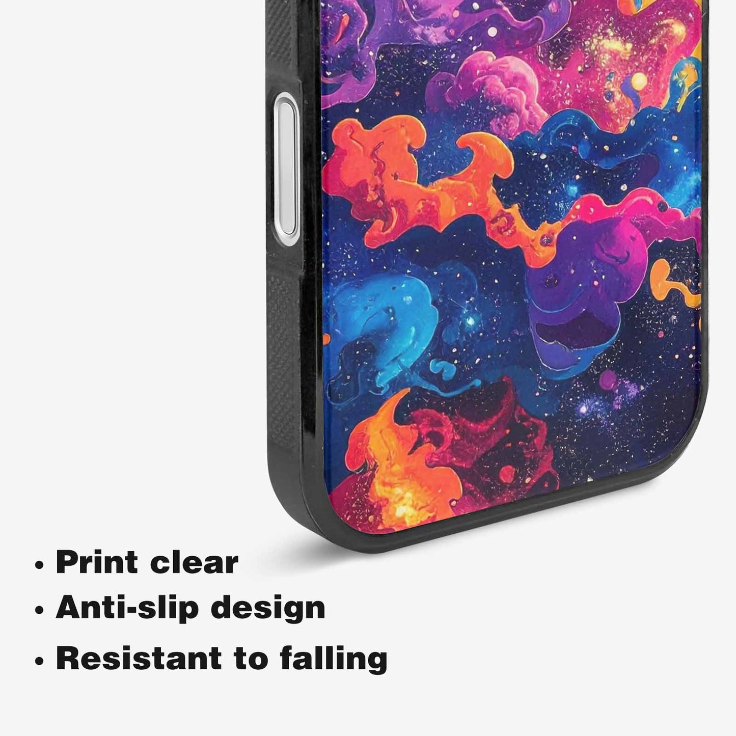 iPhone 16 Case — Cosmic Creature And Object Mashup Pattern, Custom Printed Phone Case