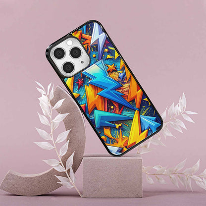iPhone 15 Pro Max Case — Lightning Bolt Storm Pattern Hundreds Of, Custom Printed Phone Case