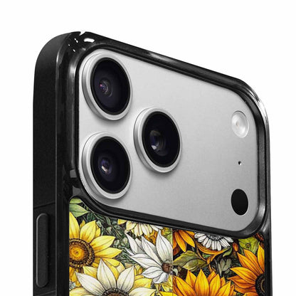 iPhone 17 Pro Case — Small Sunflower Pattern Randomly Varying Floral, Personalized Phone Case