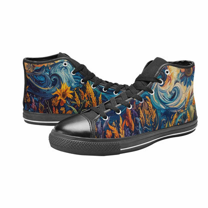 MEN'S Blend All Versions High Top Canvas Neon Fantasy Shoes