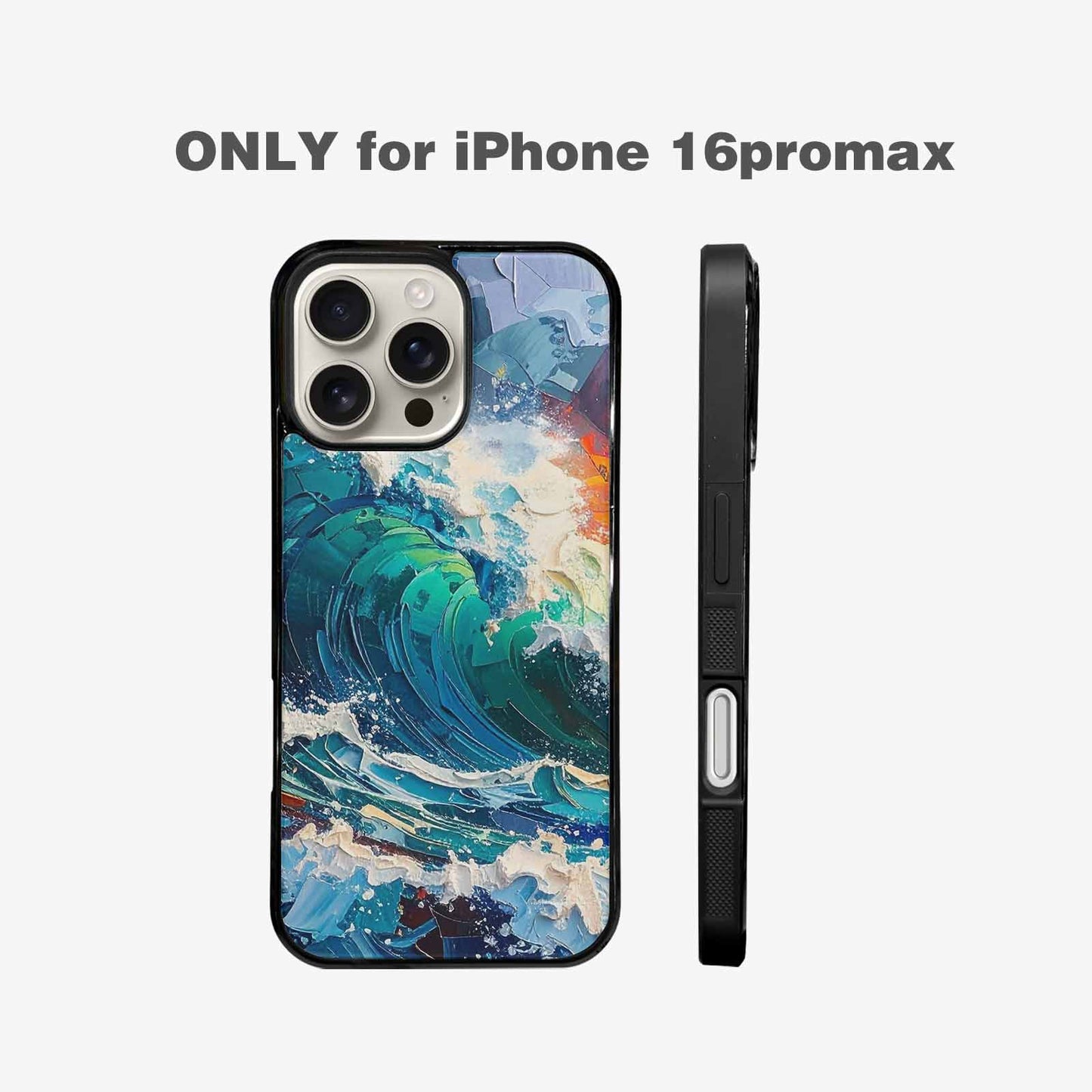 iPhone 16 Pro Max Case — Wave Crest Splash Wave Crest Splash, Original Design Phone Case