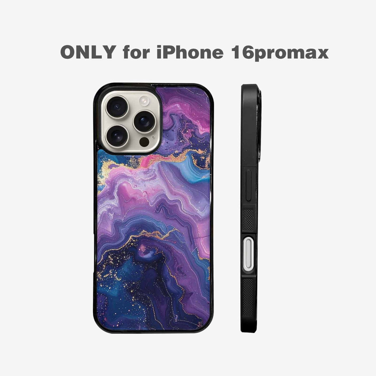 iPhone 16 Pro Max Case — Marble Galaxy, Unique Phone Case Design