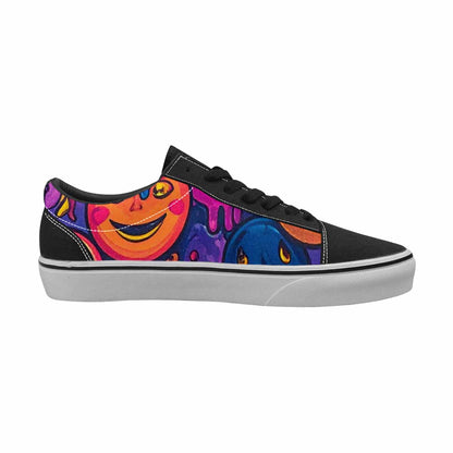 WOMEN'S Funny Looking Cartoon Canvas Lace-Up Grunge Custom Sneakers