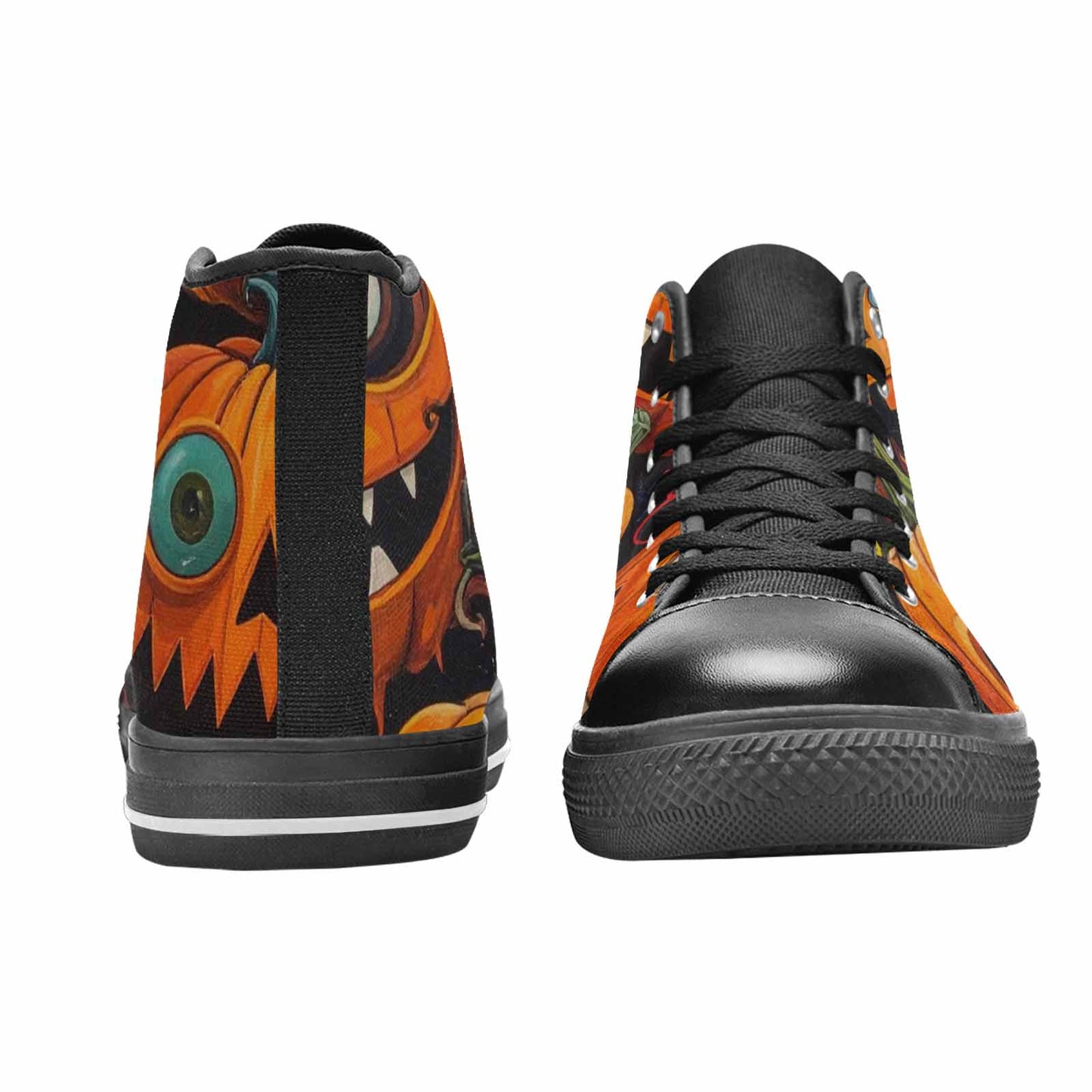 MEN'S Cartoon Pumpkin Monster High Top Canvas Y2K Custom Sneakers