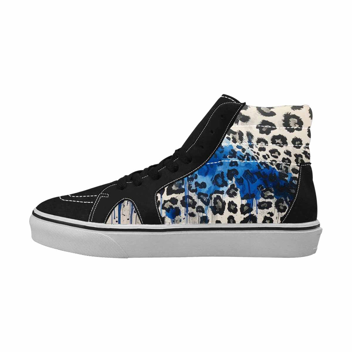 MEN'S Animal Print High Top Canvas Wallpaper Art Sneakers