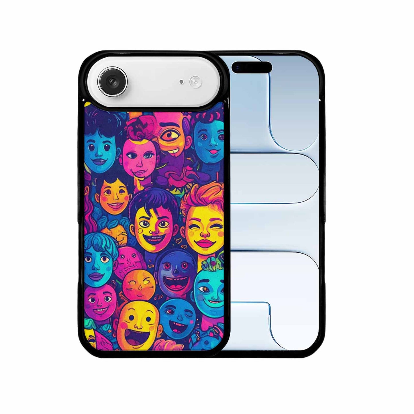 iPhone 17 Air Case — Small Funny Looking Cartoon People Cartoon, Custom Art Phone Cover