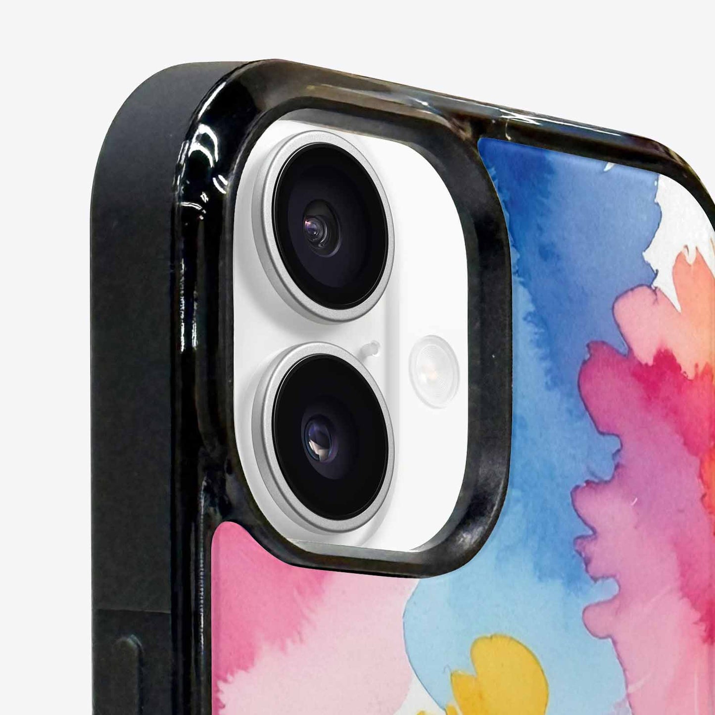iPhone 16 Case — Trans Strong Watercolor Seamless Pattern Vibrant, Custom Print Case Cover