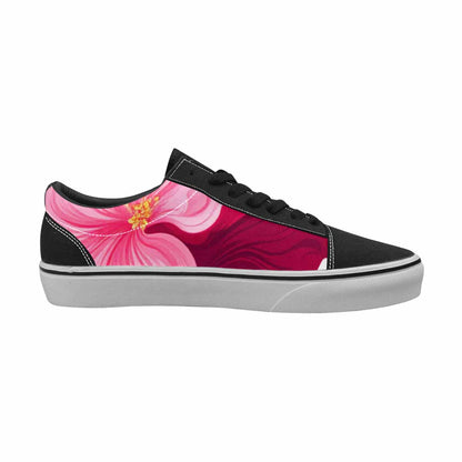 MEN'S Marble Floral Canvas Lace-Up Y2K Custom Sneakers