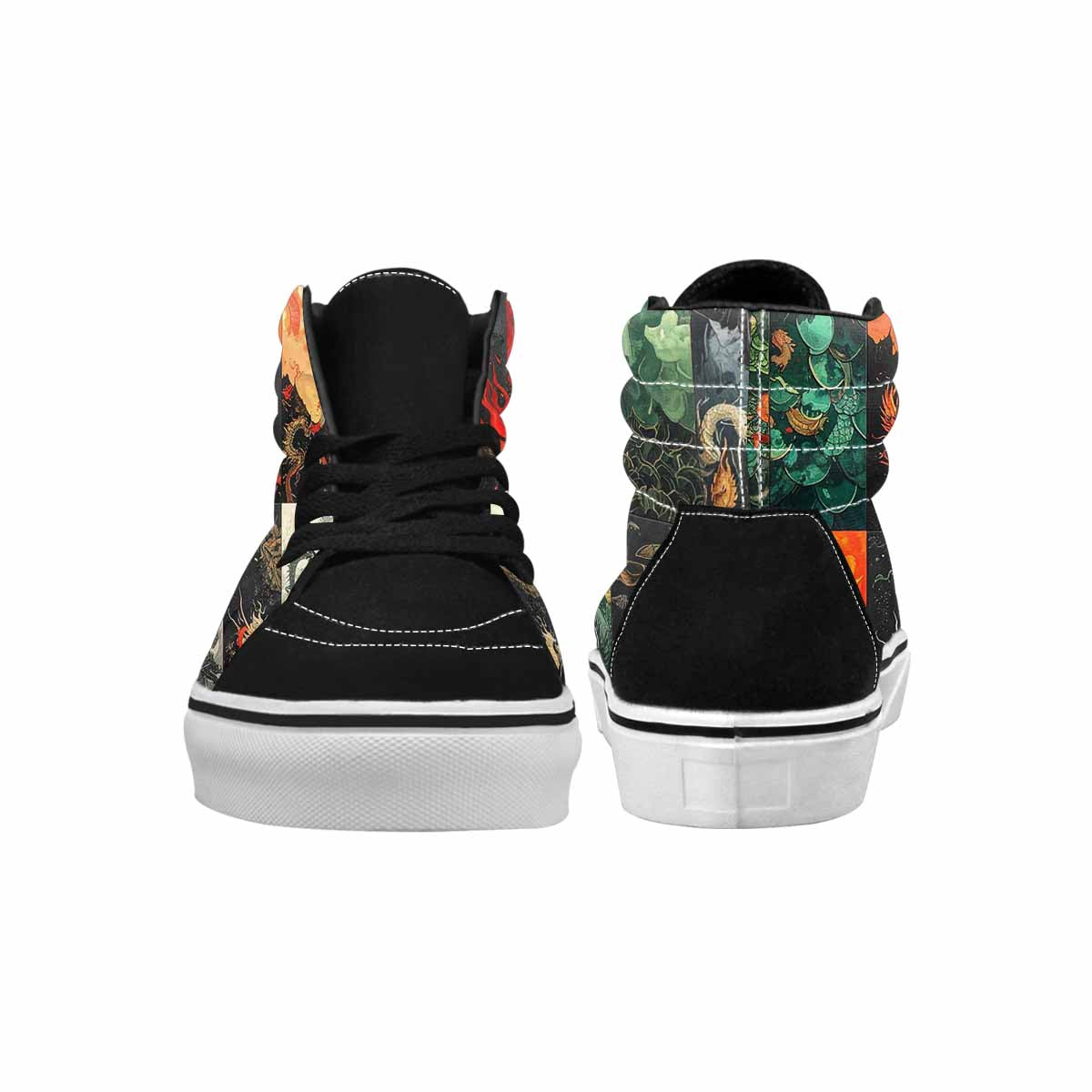 WOMEN'S Dragon Scale Fantasy High Top Canvas Aesthetic Sneakers