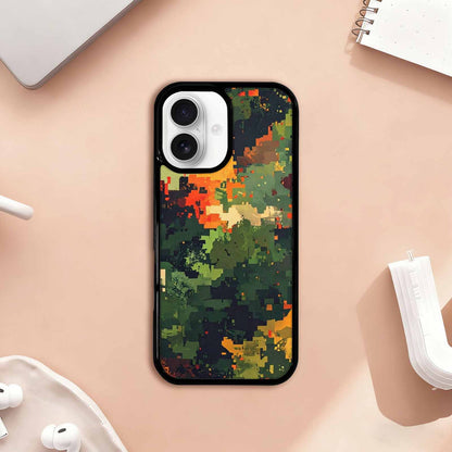 iPhone 17 Case — Small Military Camouflage Blotch Camo, Personalized Phone Case