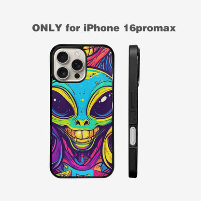iPhone 16 Pro Max Case — Alien Ufo Cartoon, Custom Phone Case