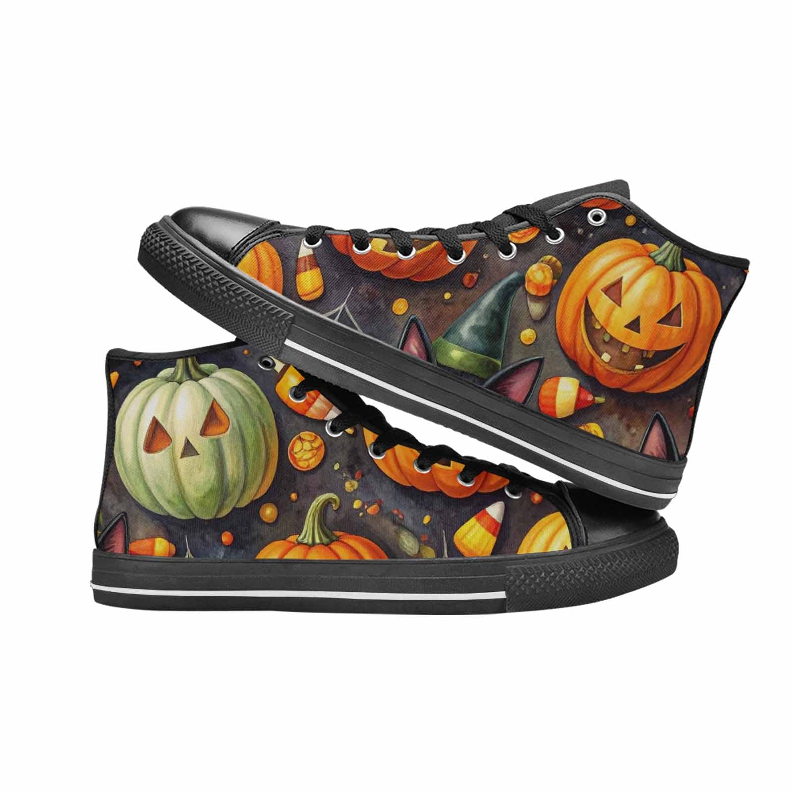 WOMEN'S Halloween High Top Canvas Dark Academia Shoes