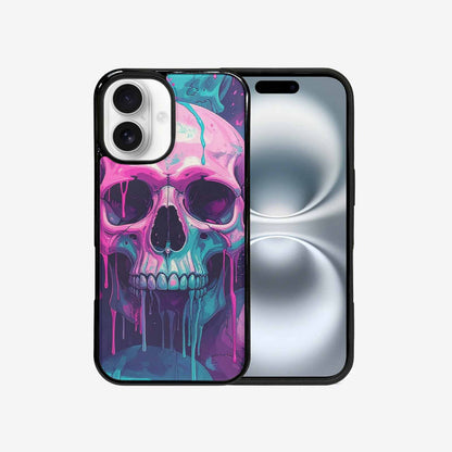 iPhone 16 Case — 1000\'s Of Skulls Overlapping Each Other, Custom Printed Phone Case