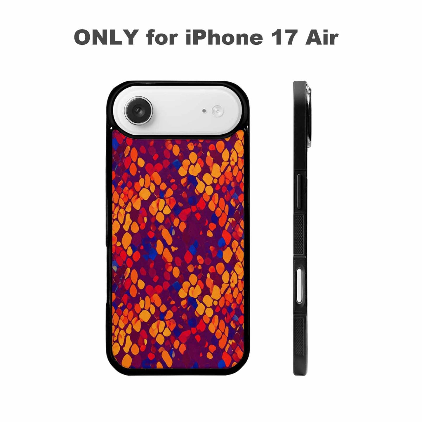 iPhone 17 Air Case — Dark Snake Print Original Art, Custom Printed Phone Case