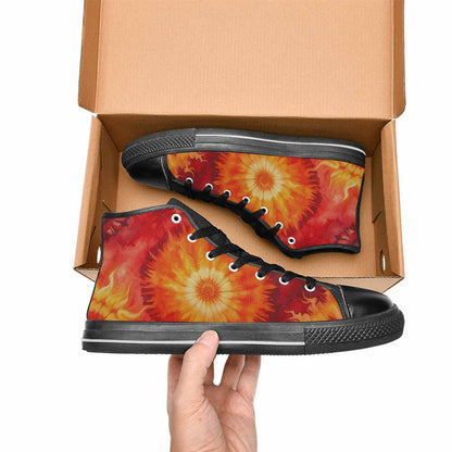 MEN'S Tie Dye - High Top Canvas Grunge Shoes