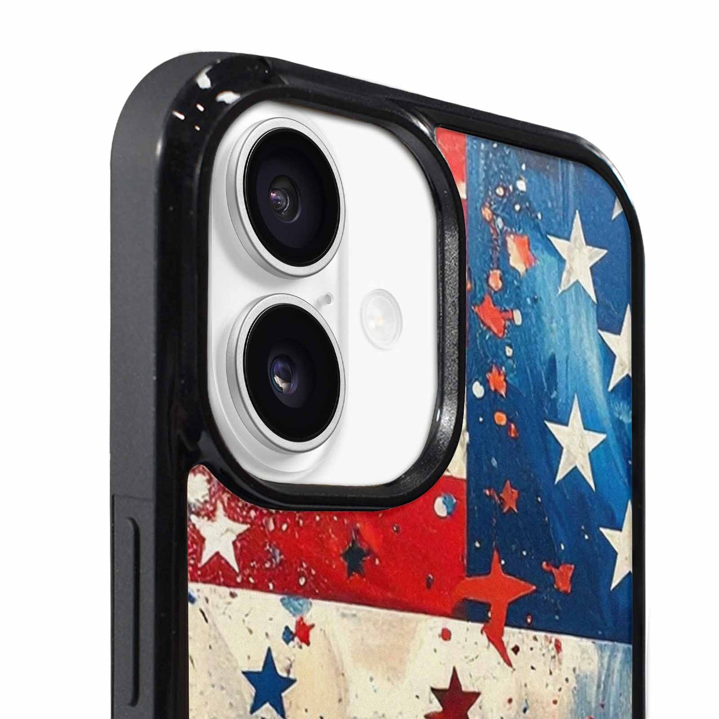 iPhone 17 Case — Patriotic Stars And Stripes Galaxy Space, Original Design Phone Case