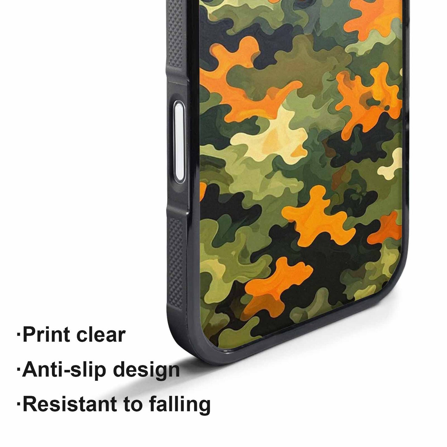 iPhone 17 Pro Case — Small Military Camouflage Blotch Pattern Camo, Customized Protective Case