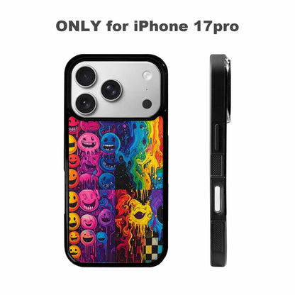 iPhone 17 Pro Case — Small Yellow Smiley Face Acid Original, Original Design Phone Case