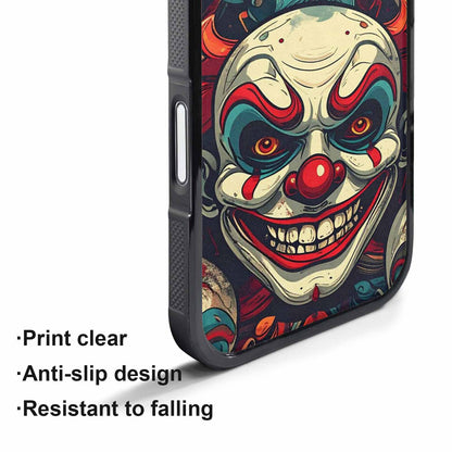 iPhone 17 Pro Max Case — Evil Circus Heads Faces Cartoon Cute, Custom Designed Case Cover