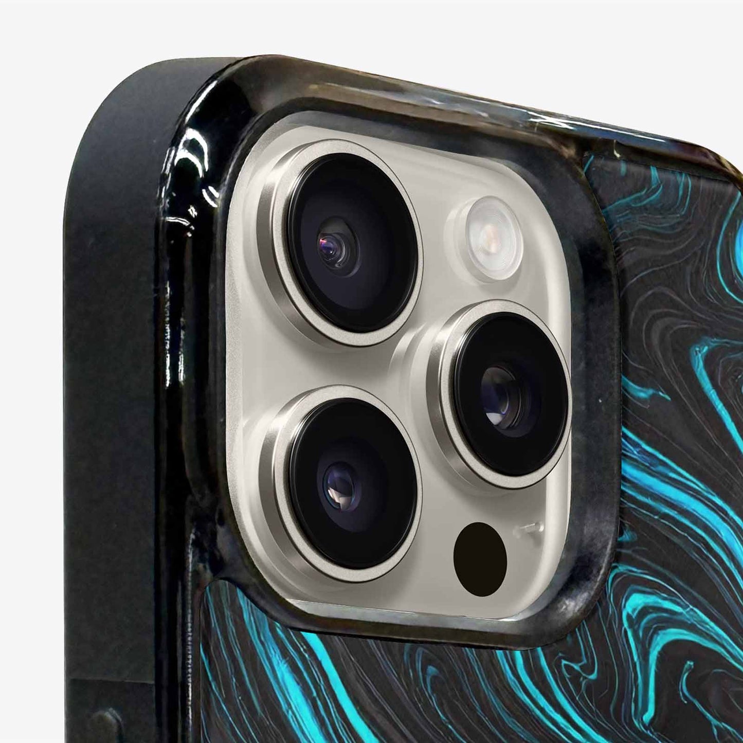 iPhone 16 Pro Case — Freaky Marble Glow, Custom Print Case Cover