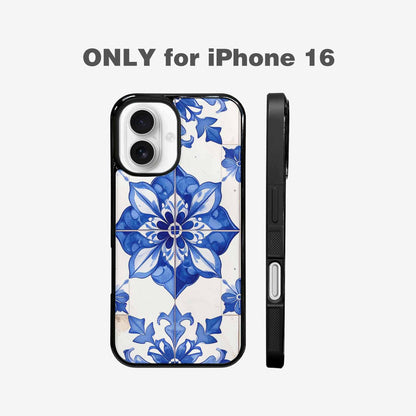 iPhone 16 Case — Mexican Talavera Tile Pattern Floral Geometric, Custom Made Phone Cover