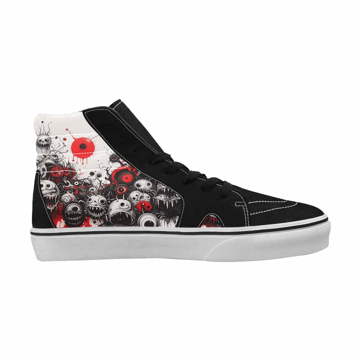 MEN'S Multi High Top Canvas Melting Art Custom Sneakers
