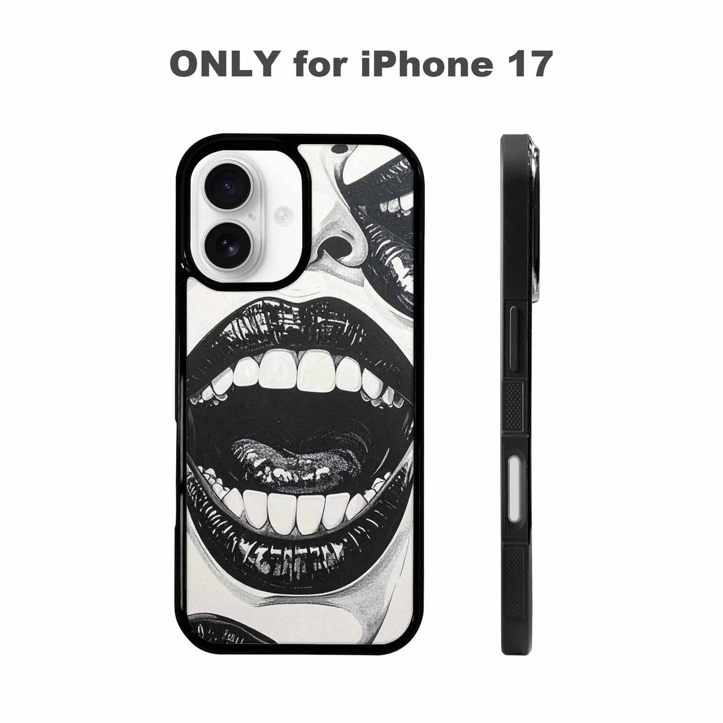 iPhone 17 Case — Googly Cartoon Mouths Cartoon Cute, Custom Made Phone Cover