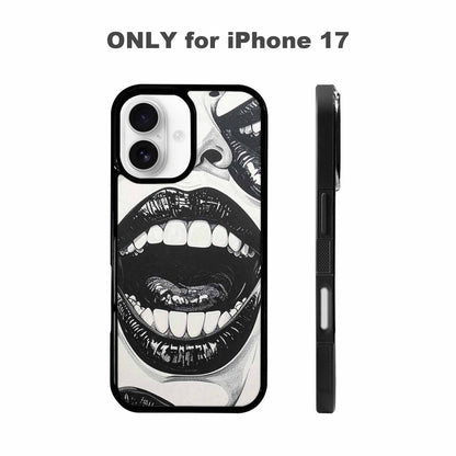 iPhone 17 Case — Googly Cartoon Mouths Cartoon Cute, Custom Made Phone Cover