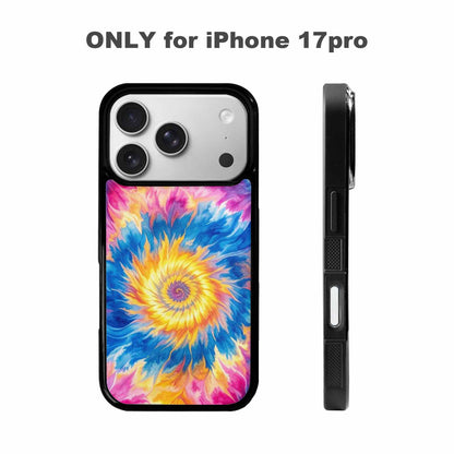 iPhone 17 Pro Case — Small Tie Dye Swirl Pattern Tie, Custom Phone Case