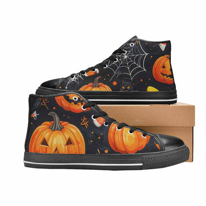 MEN'S Halloween High Top Canvas Vivid Custom Sneakers