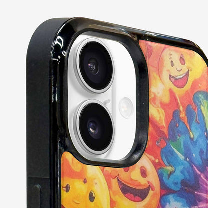 iPhone 16 Case — Smiley Facessmiley Faces Tie D 4f3, Custom Made Phone Cover