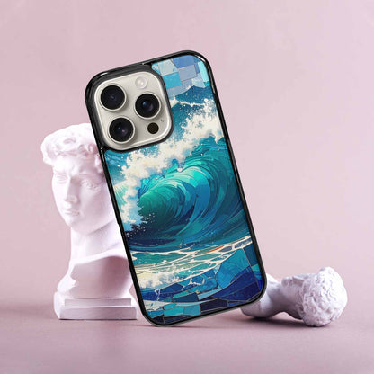 iPhone 16 Pro Case — Wave Crest Splash Wave Crest Splash, Custom Designed Case Cover