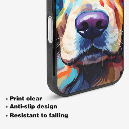 iPhone 16 Case — Golden Retriever Watercolor Art Pattern, Personalized Phone Case