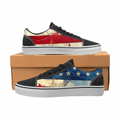 WOMEN'S American Flag Stars Canvas Lace-Up Cottagecore Shoes
