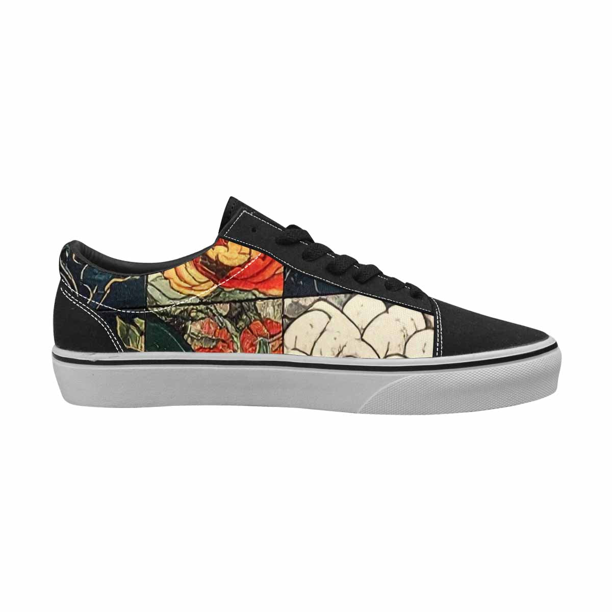 WOMEN'S Dragon Scale Fantasy Canvas Lace-Up Wallpaper Art Sneakers