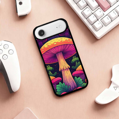 iPhone 17 Air Case — Psychedelic Mushroom Cartoon Pattern Cartoon Cute, Unique Phone Case Design