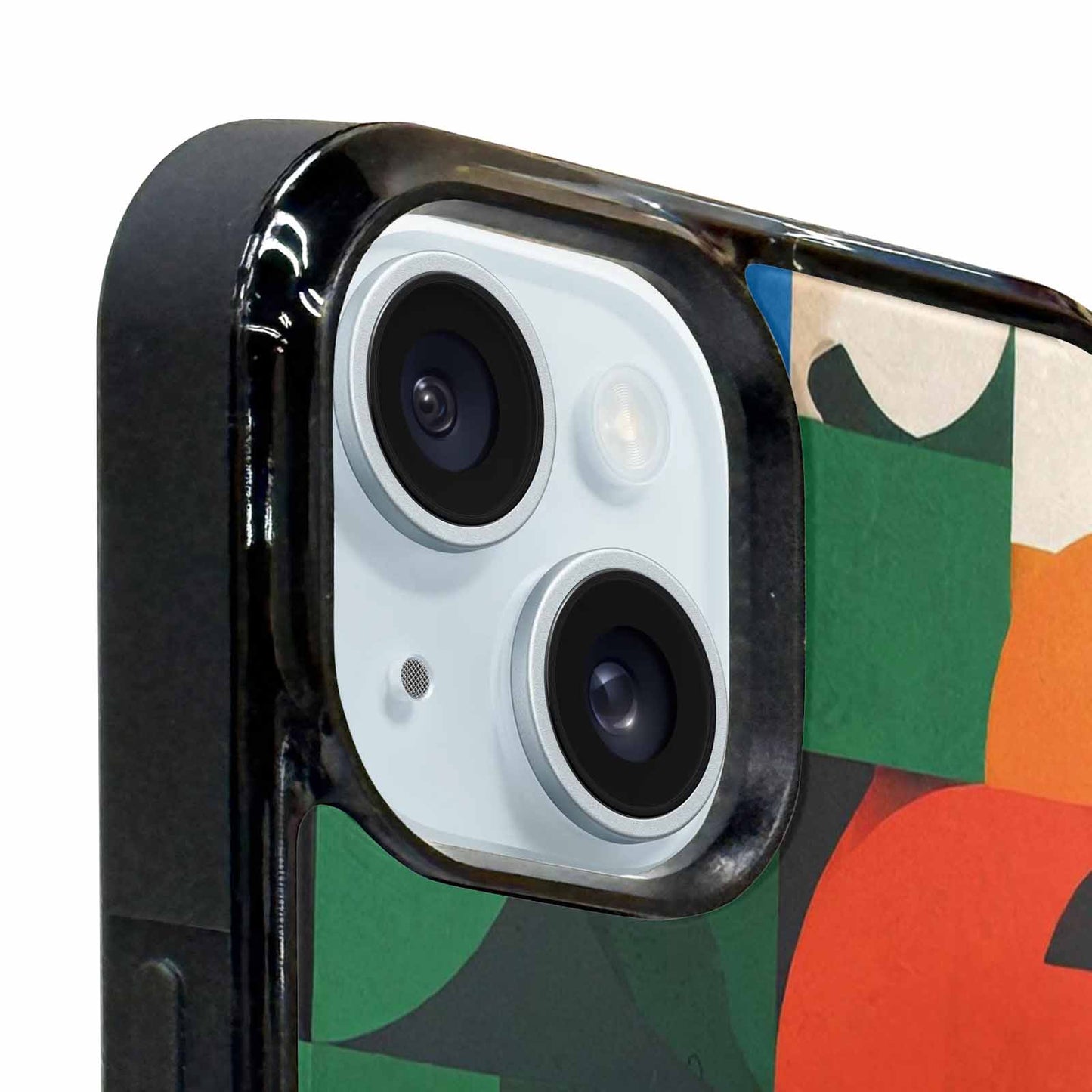 iPhone 15 Plus Case — 1990s Memphis Art Pattern, Unique Phone Case Design