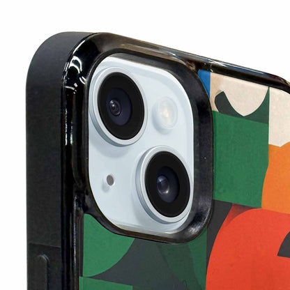 iPhone 15 Plus Case — 1990s Memphis Art Pattern, Unique Phone Case Design