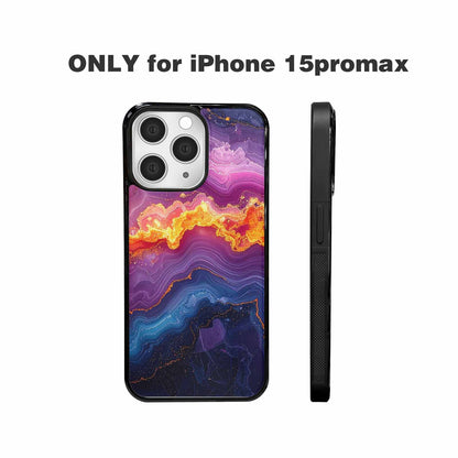 iPhone 15 Pro Max Case — Psychedelic Marble Tessellation, Original Design Phone Case