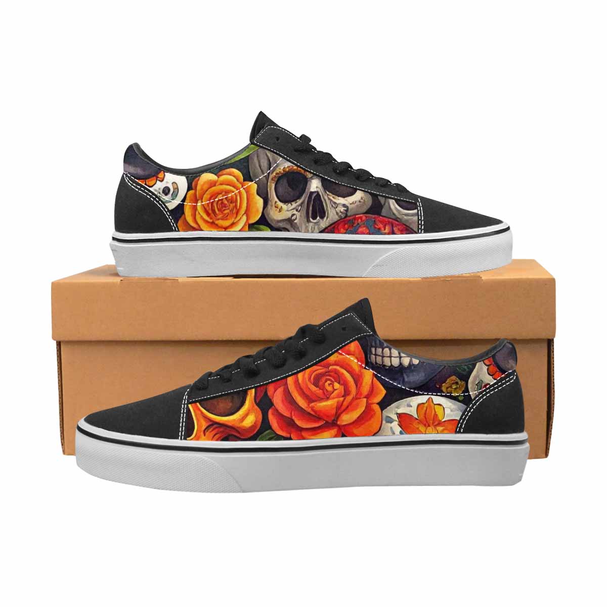 MEN'S Skull Canvas Lace-Up Vivid Shoes