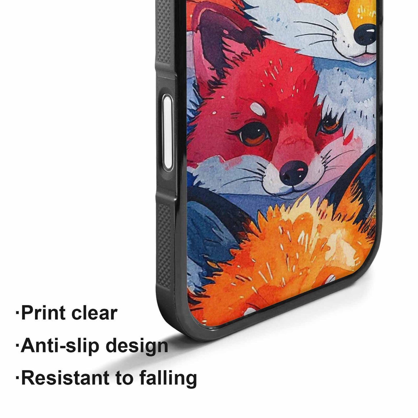 iPhone 17 Case — Watercolor Kawaii Fox Watercolor Abstract, Original Design Phone Case