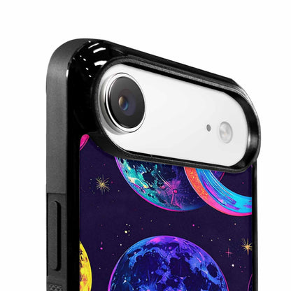 iPhone 17 Air Case — Neon Winter Moon Seamless Cartoon Cute, Original Design Phone Case