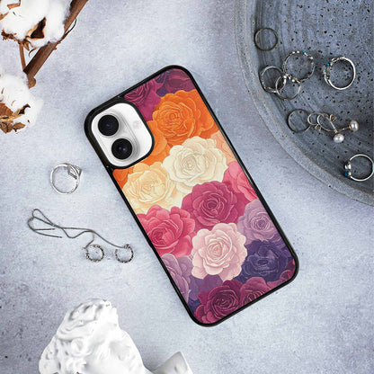 iPhone 16 Plus Case — Lesbian Flag Color Theme Small Rainbow, Unique Phone Case Design